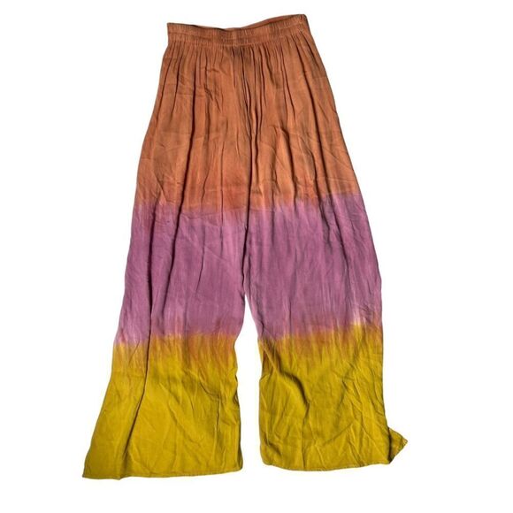 YFB Young Fabulous & Broke Abigail Tie dye Wrap Wide Leg Pants Size Small - Picture 6 of 6